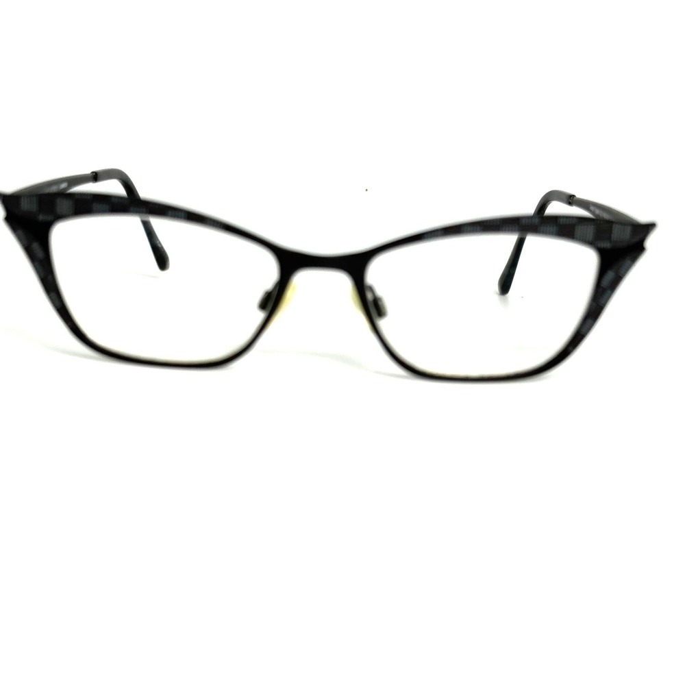 William Morris London 4146 Black Grey Cat Eye Eyeglass Frames 48-18-145 Col.3